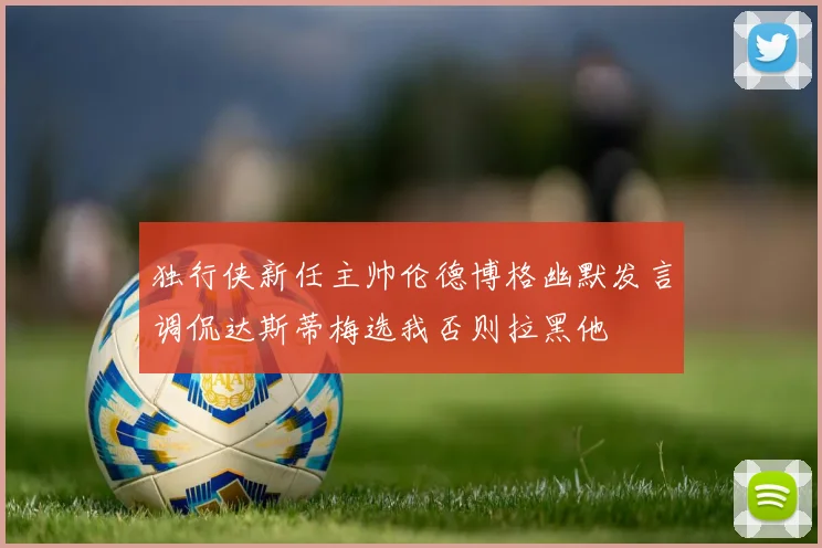 独行侠新任主帅伦德博格幽默发言调侃达斯蒂梅选我否则拉黑他